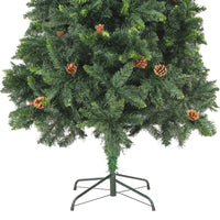 Thumbnail for Künstlicher Weihnachtsbaum mit Kiefernzapfen Grün 210 cm
