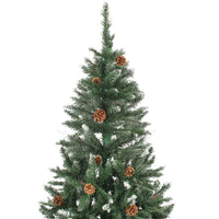 Thumbnail for Künstlicher Weihnachtsbaum Kiefernzapfen Weißem Glitzer 180 cm