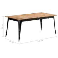 Thumbnail for Esstisch 180×90×76 cm Massivholz Akazie