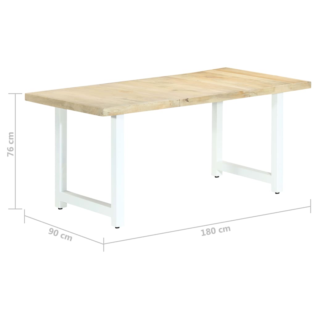 Esstisch 180×90×76 cm Mango Massivholz