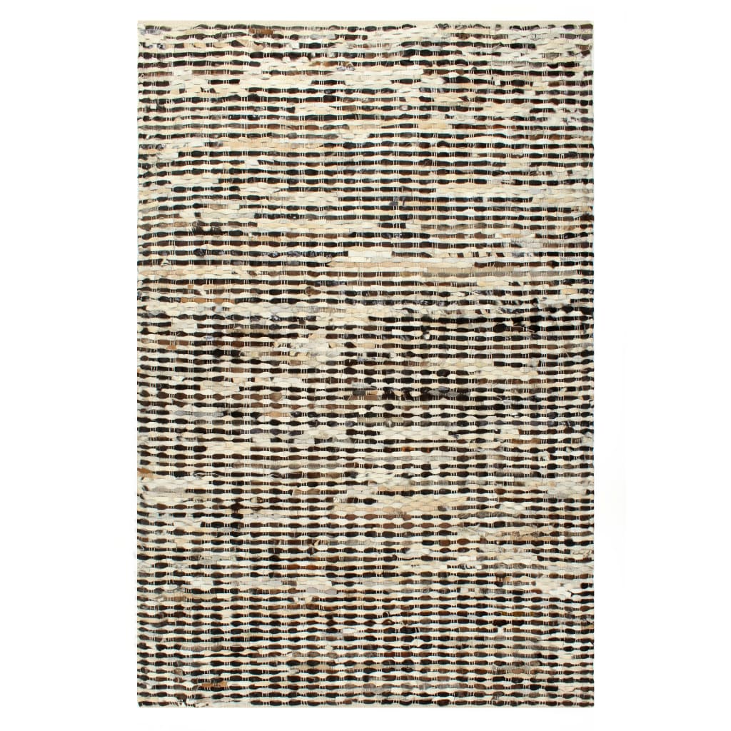 Teppich Echtes Kuhfell 120×170 cm Schwarz/Weiß
