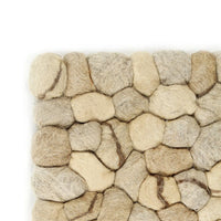 Thumbnail for Teppich Wollfilz Kiesel 160×230cm Beige/Grau/Braun/Schokolade
