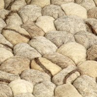 Thumbnail for Teppich Wollfilz Kiesel 160×230cm Beige/Grau/Braun/Schokolade
