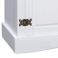 Thumbnail for TV-Schrank Mexiko-Stil Kiefernholz Weiß 120x40x52 cm