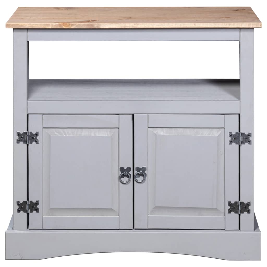 TV-Schrank Mexiko-Stil Kiefer Corona Grau 80x43x78 cm