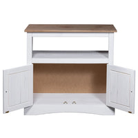 Thumbnail for TV-Schrank Mexiko-Stil Kiefernholz Weiß 80x43x78 cm