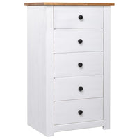 Thumbnail for Sideboard Weiß 46x40x89 cm Kiefernholz Panama