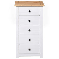 Thumbnail for Sideboard Weiß 46x40x89 cm Kiefernholz Panama