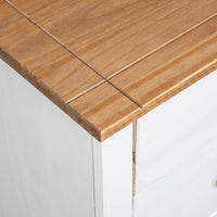Thumbnail for Sideboard Weiß 46x40x89 cm Kiefernholz Panama