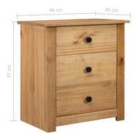 Thumbnail for Nachtschrank 46x40x57 cm Kiefernholz Panama