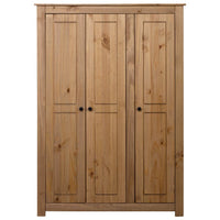 Thumbnail for Kleiderschrank 3-Türig 118×50×171,5 cm Kiefer Panama Serie