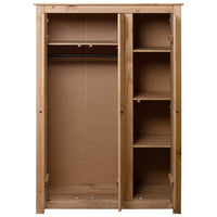 Thumbnail for Kleiderschrank 3-Türig 118×50×171,5 cm Kiefer Panama Serie