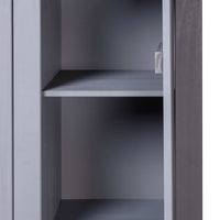 Thumbnail for Kleiderschrank 3-Türig Grau 118×50×171,5 cm Kiefer Panama Serie