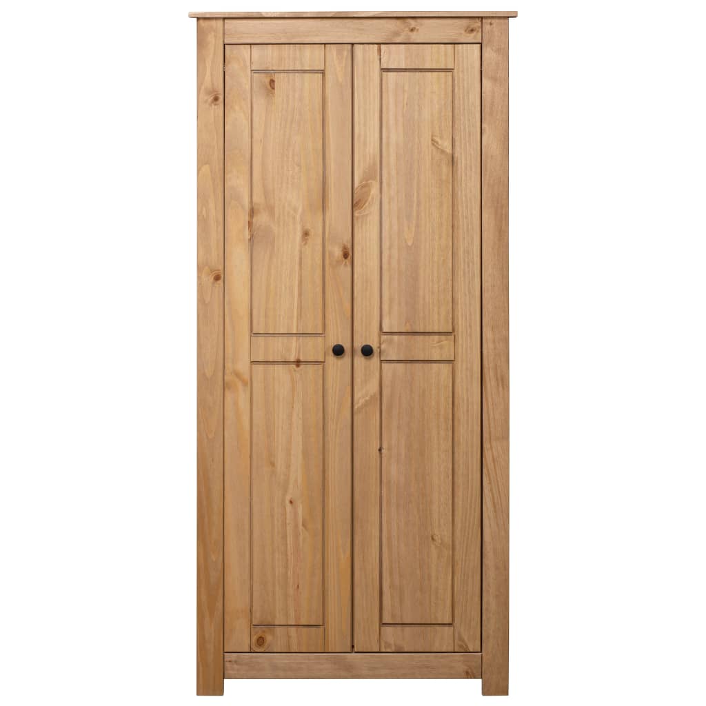 Kleiderschrank 80×50×171,5 cm Kiefer Massivholz Panama Serie