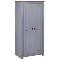 Thumbnail for Kleiderschrank Grau 80×50×171,5 cm Kiefer Massiv Panama Serie