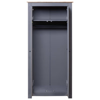Thumbnail for Kleiderschrank Grau 80×50×171,5 cm Kiefer Massiv Panama Serie