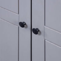 Thumbnail for Kleiderschrank Grau 80×50×171,5 cm Kiefer Massiv Panama Serie
