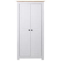Thumbnail for Kleiderschrank Weiß 80×50×171,5 cm Kiefer Massiv Panama Serie