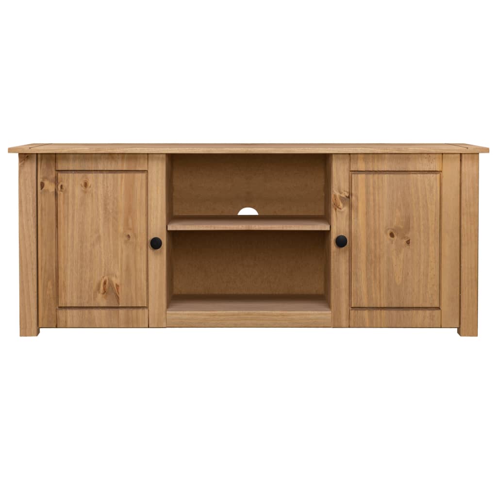 282670 vidaXL TV Cabinet 120x40x50 cm Solid Pine Wood Panama Range