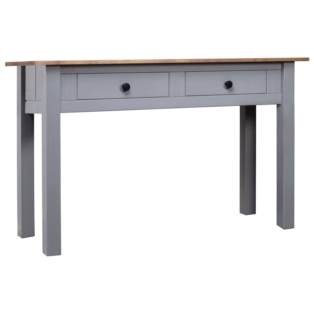 Konsolentisch Grau 110 x 40 x 72 cm Massivholz Panama-Kiefer