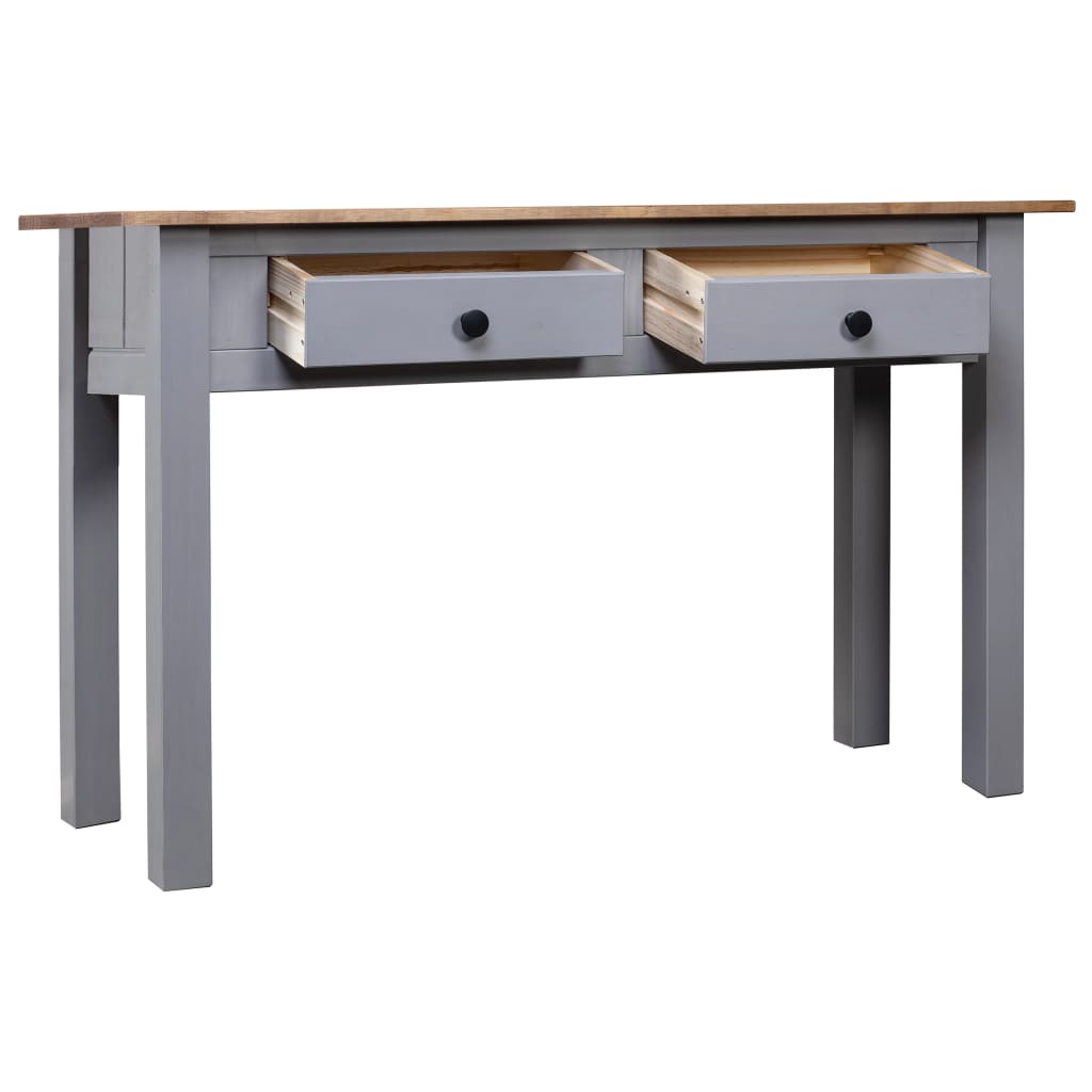 Konsolentisch Grau 110 x 40 x 72 cm Massivholz Panama-Kiefer