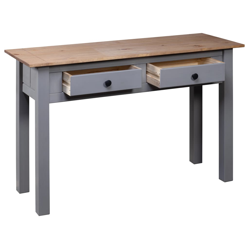 Konsolentisch Grau 110 x 40 x 72 cm Massivholz Panama-Kiefer