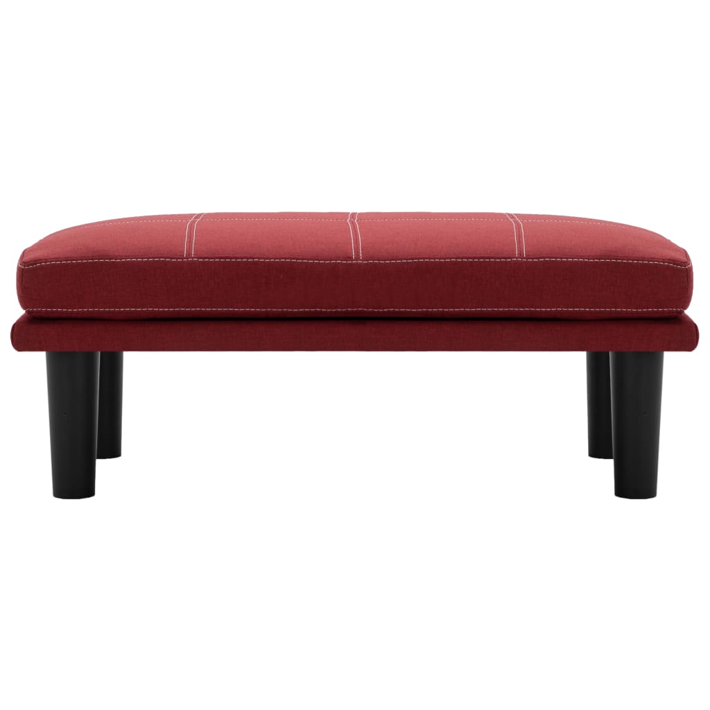 2-Sitzer-Sofa Weinrot Stoff