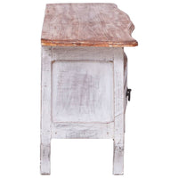 Thumbnail for TV-Schrank 120x30x40 cm Weiß Altholz Massiv