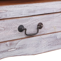 Thumbnail for TV-Schrank 120x30x40 cm Weiß Altholz Massiv