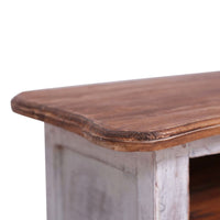 Thumbnail for TV-Schrank 120x30x40 cm Weiß Altholz Massiv