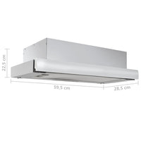 Thumbnail for Einbau-Dunstabzugshaube Schmal 480 m³/h Aluminium Edelstahl