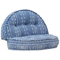 Thumbnail for Pouf 100x20 cm Indigo Stoff