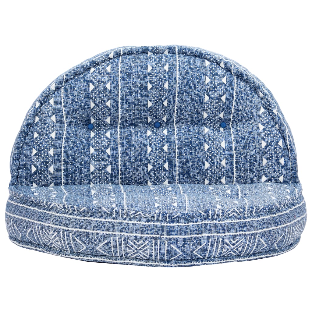 Pouf 100x20 cm Indigo Stoff