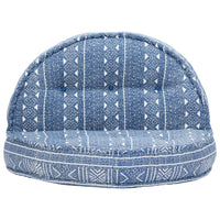 Thumbnail for Pouf 100x20 cm Indigo Stoff
