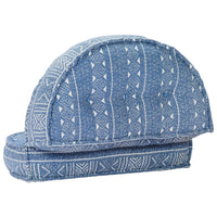 Thumbnail for Pouf 100x20 cm Indigo Stoff