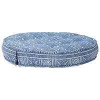 Thumbnail for Pouf 100x20 cm Indigo Stoff