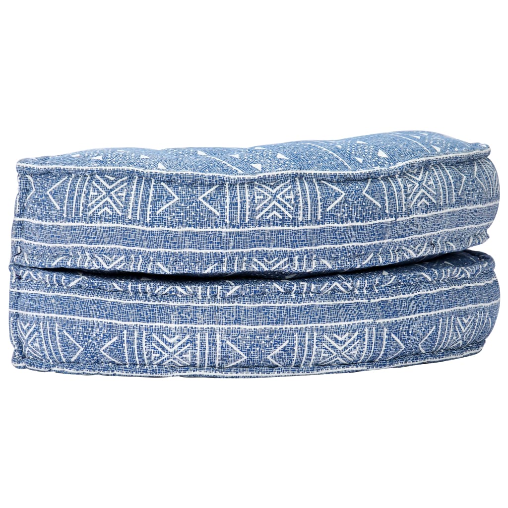 Pouf 100x20 cm Indigo Stoff
