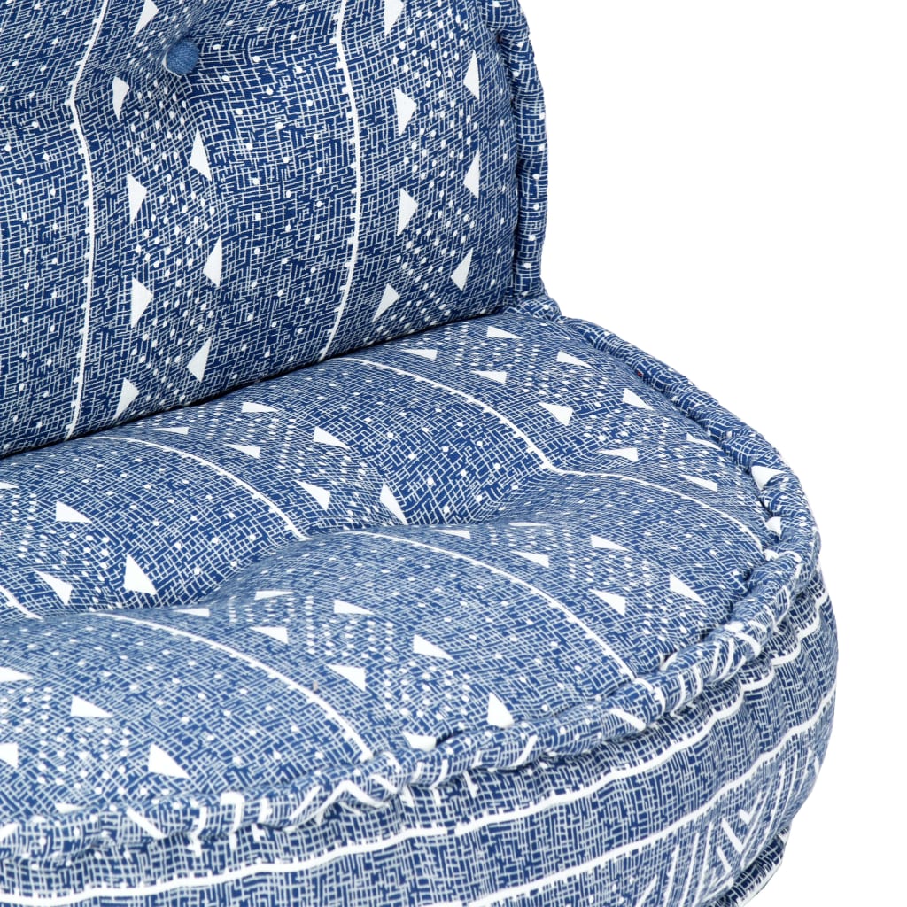 Pouf 100x20 cm Indigo Stoff