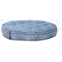 Thumbnail for Pouf 100x20 cm Indigo Stoff