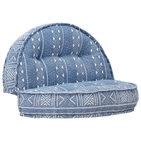 Thumbnail for Pouf 100x20 cm Indigo Stoff