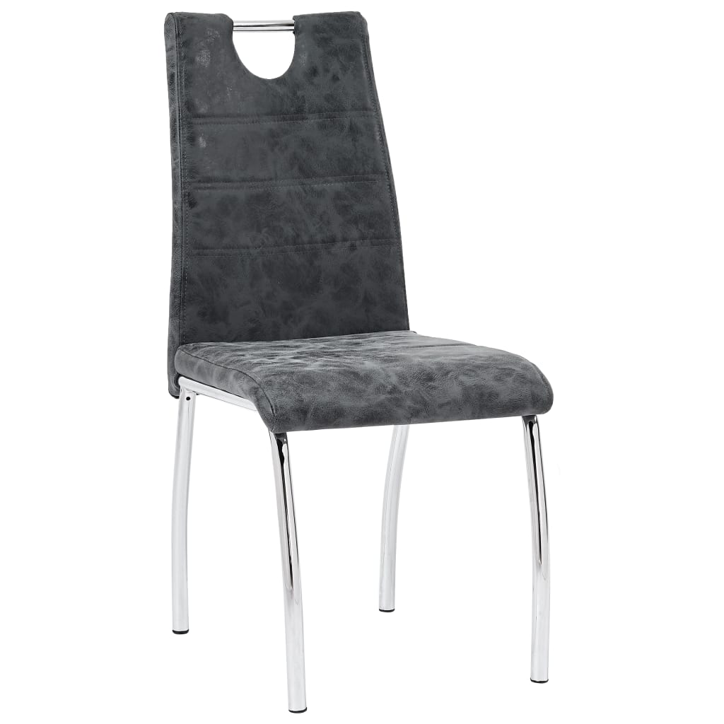 Esszimmerstühle 2 Stk. Schwarz Kunstleder