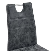 Thumbnail for Esszimmerstühle 2 Stk. Schwarz Kunstleder