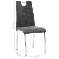 Thumbnail for Esszimmerstühle 2 Stk. Schwarz Kunstleder