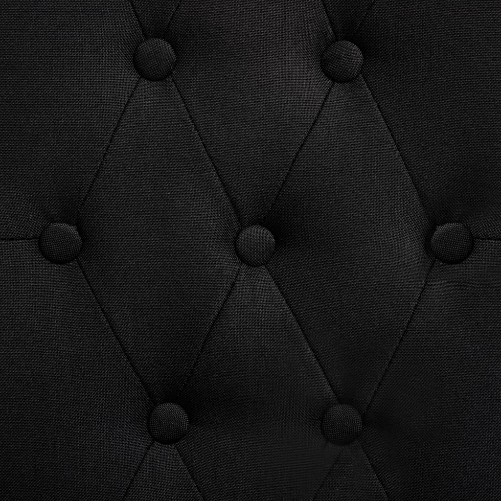 Esszimmerstühle 4 Stk. Schwarz Stoff