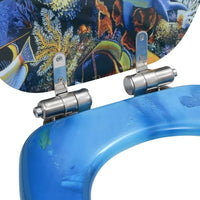 Thumbnail for Toilettensitze 2 Stk. mit Soft-Close-Deckel MDF Delphine-Design