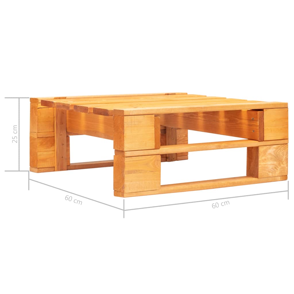 Garten-Palettenhocker Holz Honigbraun