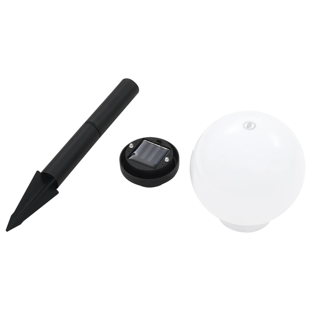 Solar-Außenleuchten 6 Stk. LED Kugelförmig 20 cm RGB