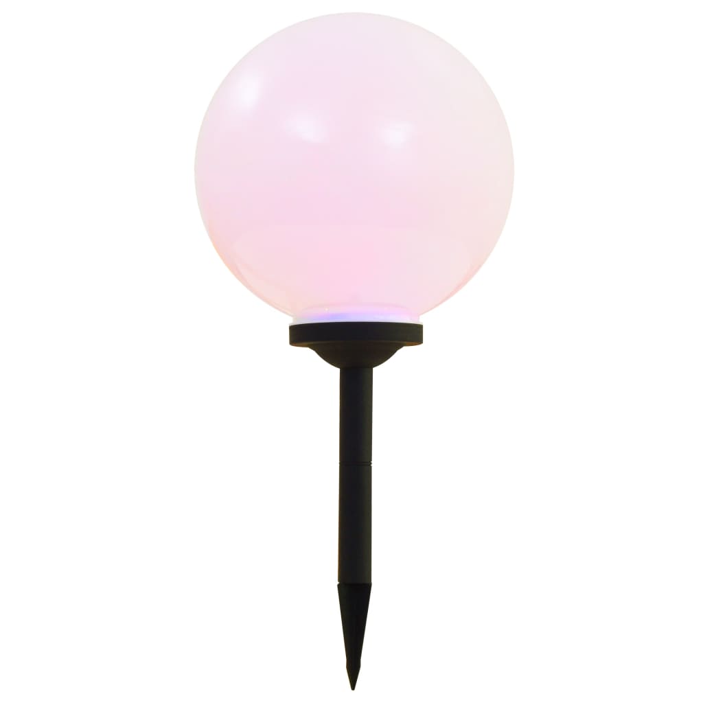 Solar-Außenleuchten 4 Stk. LED Kugelförmig 30 cm RGB
