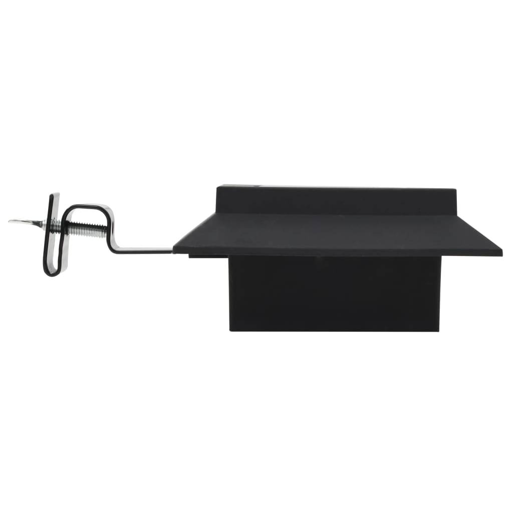 Solar-Außenleuchten 12 Stk. LED Quadratisch 12 cm Schwarz
