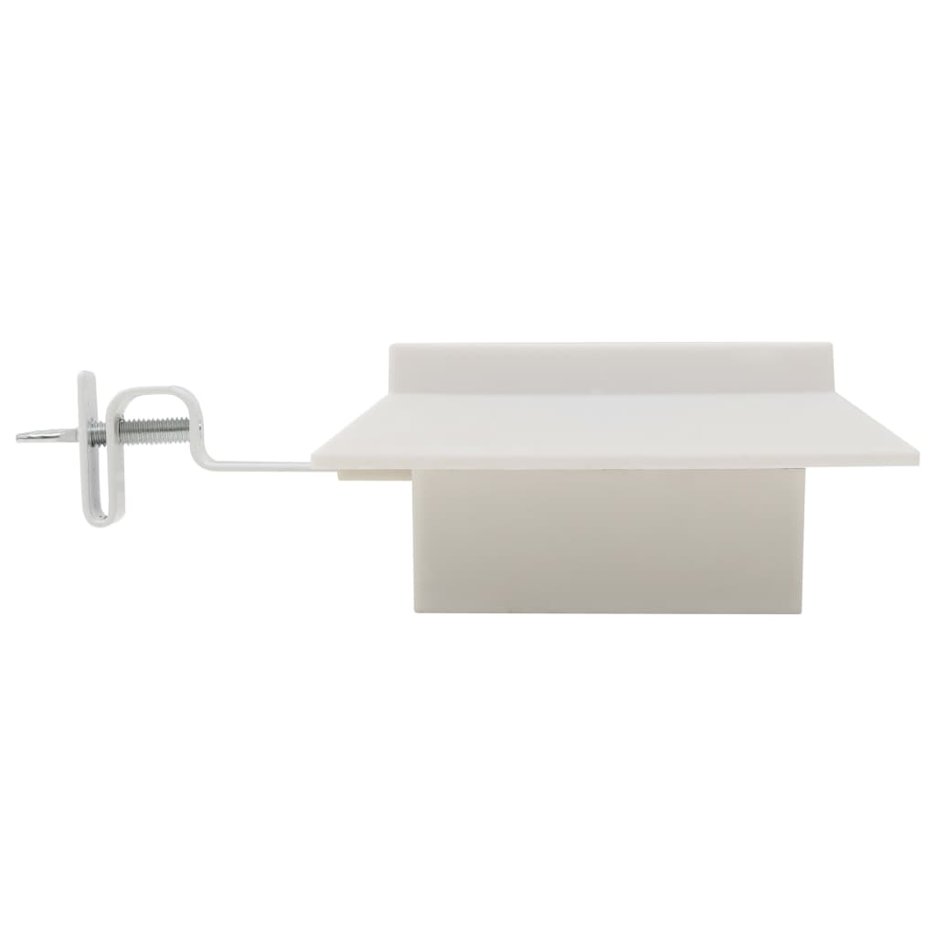 Solar-Außenleuchten 12 Stk. LED Quadratisch 12 cm Weiß